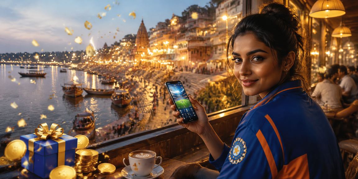 Fans betting on cricket near Varanasi river ghats